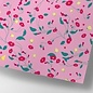 cc744 | crissXcross | Pink Flower Meadow - Geschenkpapier Bogen 50 x 70 cm