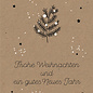 dfx057 | Designfräulein | Tannenzweig Frohe Weihnachten - Postkarte A6