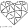 My Favorite Things Abstract Heart (MFT-1030) My Favorite Things Abstract Heart (MFT-1030)