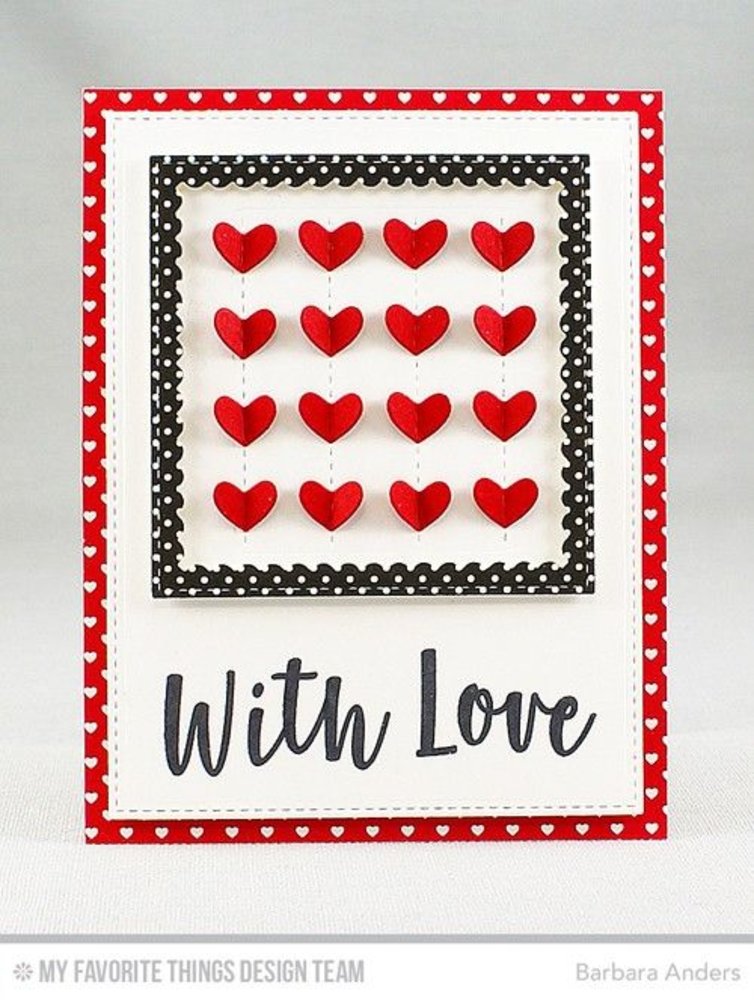 My Favorite Things Stitched Heart Grid (MFT-922)
