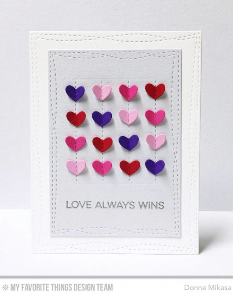 My Favorite Things Stitched Heart Grid (MFT-922)