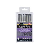 SAKURA Pigma Micron Etui 6 Zwart (POXSDK-6)