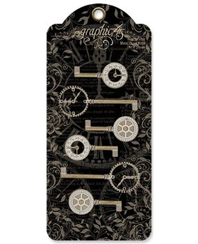 Graphic 45 Metal Clock Keys Shabby Chic (4501294)