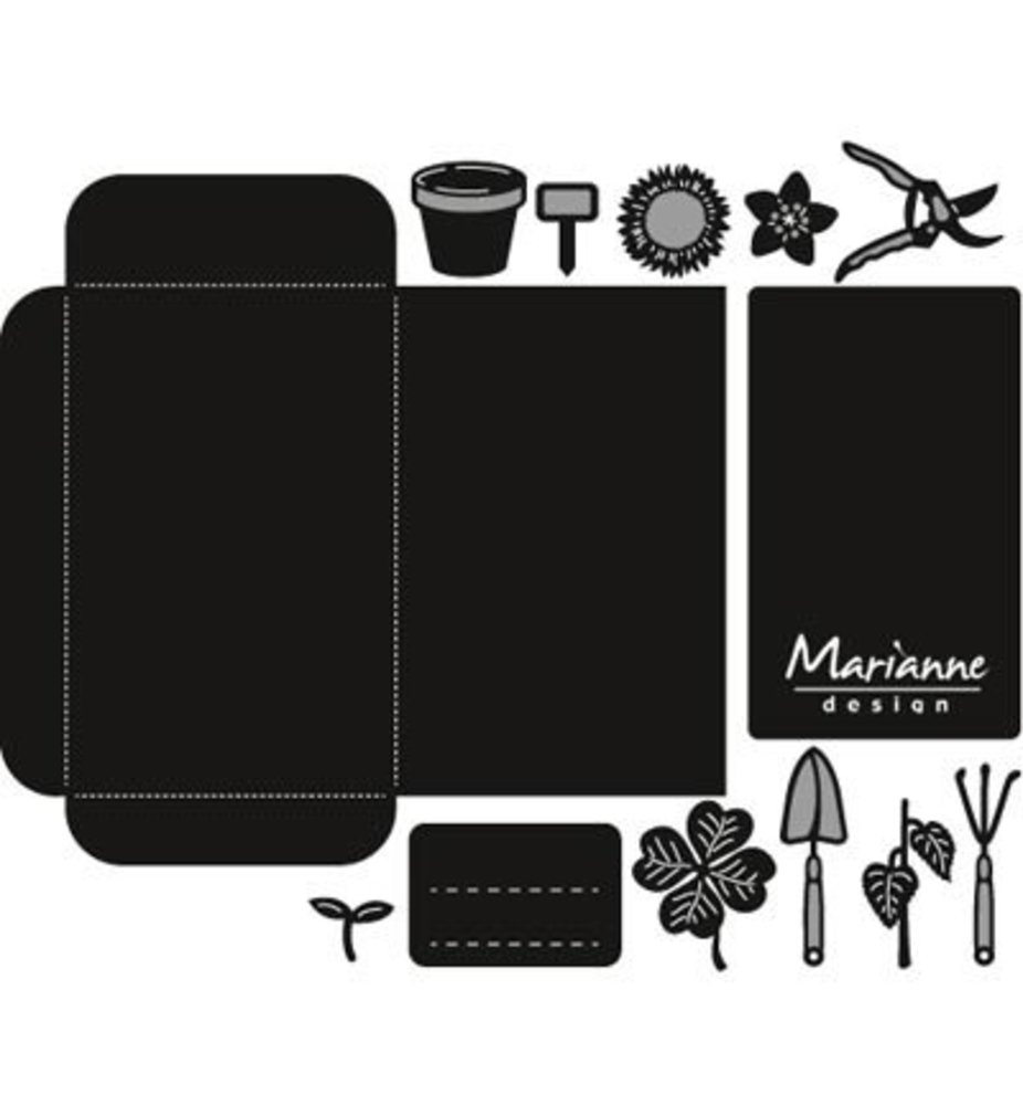 Marianne Design Craftable Seed Pocket & Garden Tools (CR1395) Marianne Design Craftable Seed Pocket & Garden Tools (CR1395)