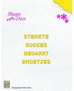 Nellie Snellen Shape Die Dutch Texts 2 (SD030) Nellie Snellen Shape Die Dutch Texts 2 (SD030)