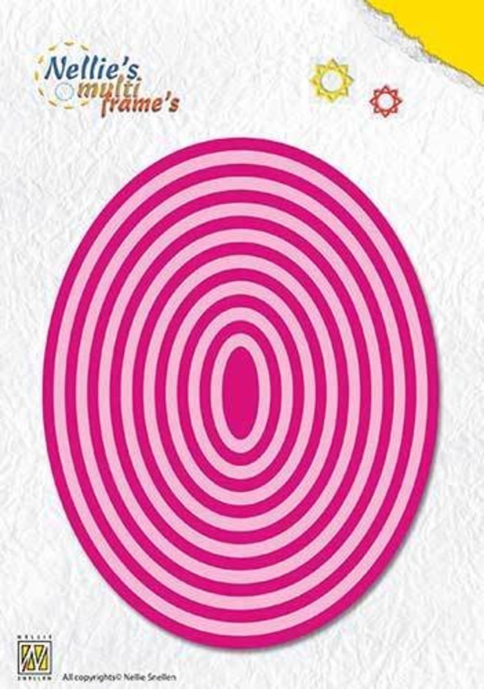 Nellie Snellen Multi Frame Straight Oval 2 (MFD102)
