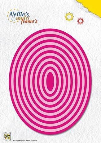 Nellie Snellen Multi Frame Straight Oval 2 (MFD102)