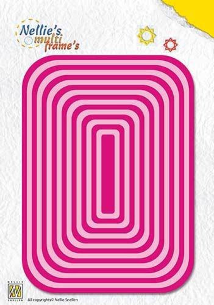 Nellie Snellen Multi Frame Straight Rectangle 2 (MFD103)