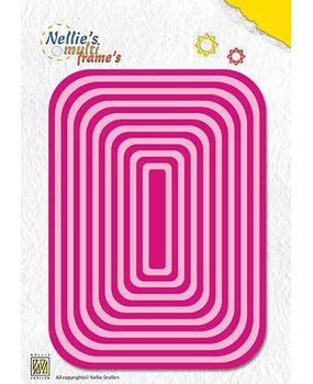 Nellie Snellen Multi Frame Straight Rectangle 2 (MFD103)