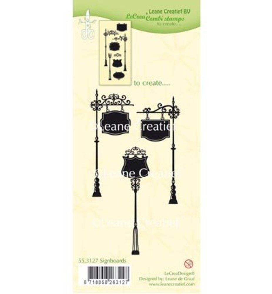 Leane Creatief Signboards Clear Stamps (55.3127) Leane Creatief Signboards Clear Stamps (55.3127)