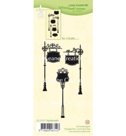 Leane Creatief Signboards Clear Stamps (55.3127) Leane Creatief Signboards Clear Stamps (55.3127)