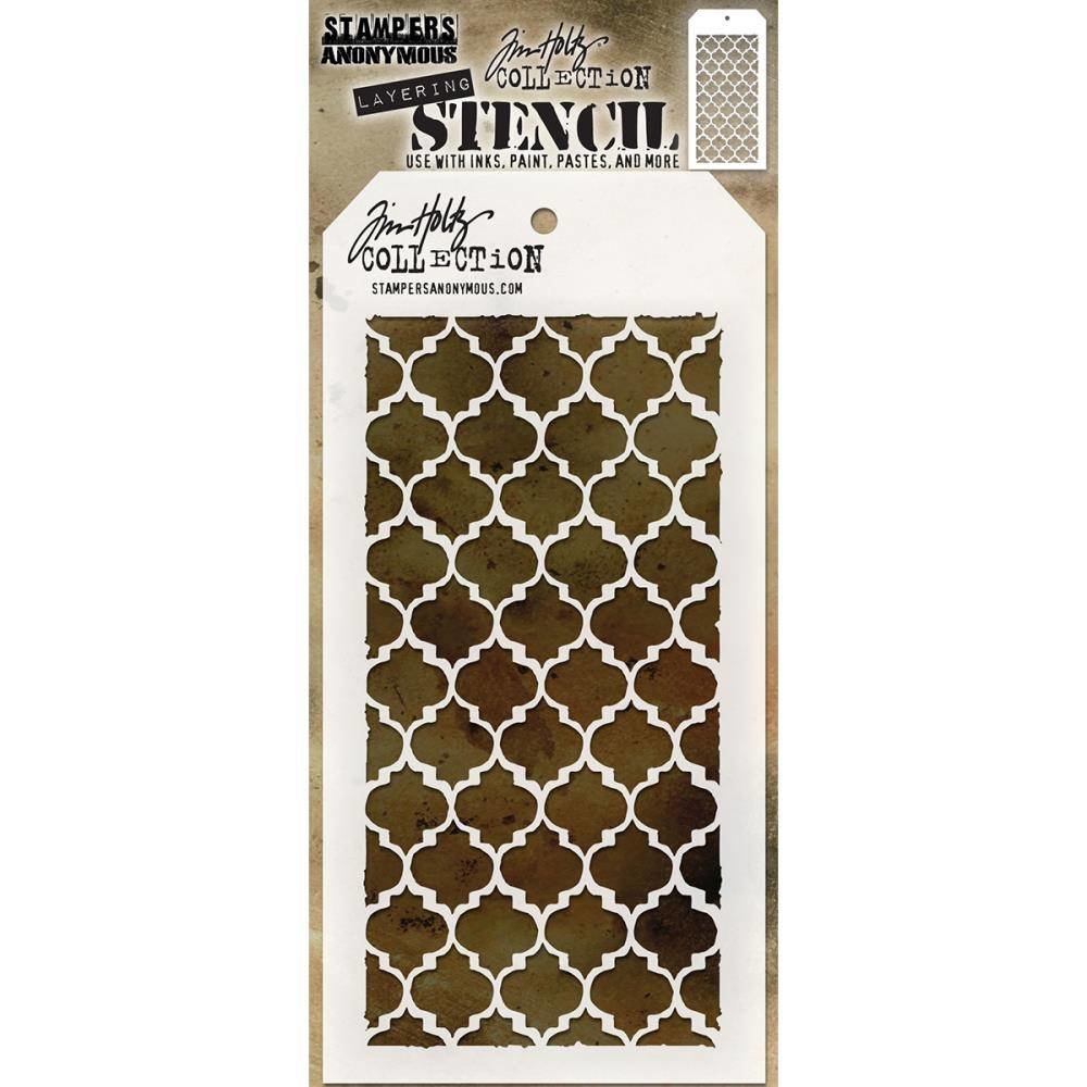 Stampers Anonymous Tim Holtz Trellis Layering Stencil (THS074)