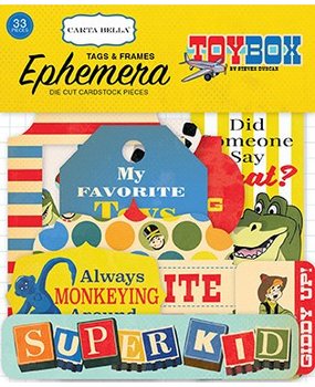 Carta Bella Toy Box Ephemera Frames & Tags (CBTB66021) Carta Bella Toy Box Ephemera Frames & Tags (CBTB66021)