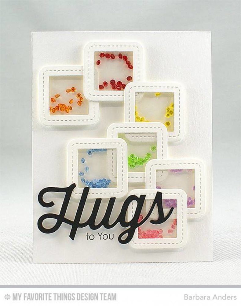 My Favorite Things Single Stitch Line Rounded Square Frames (MFT-1056)