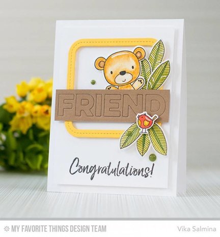 My Favorite Things Single Stitch Line Rounded Square Frames (MFT-1056)