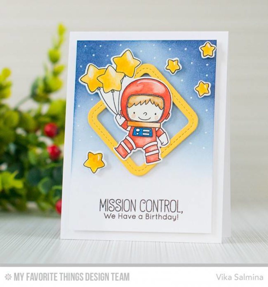 My Favorite Things Single Stitch Line Rounded Square Frames (MFT-1056)