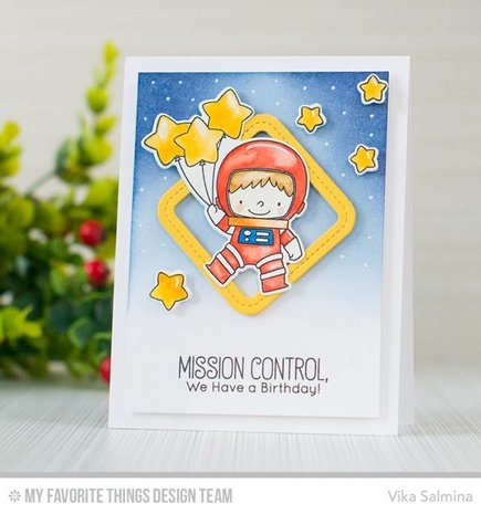 My Favorite Things Single Stitch Line Rounded Square Frames (MFT-1056)