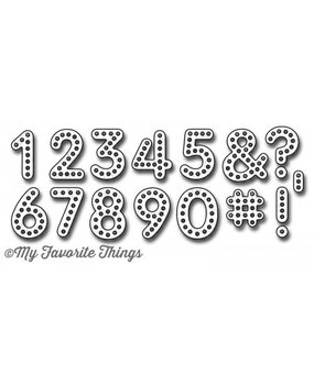 My Favorite Things Die-namics Bright Lights Numbers And Symbols (MFT-463)