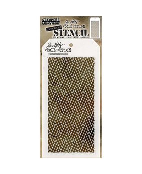 Stampers Anonymous Tim Holtz Woven Layering Stencil (THS082)