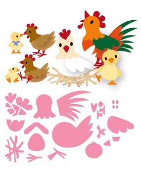 Marianne Design Collectable Eline's Chicken Family (COL1429) Marianne Design Collectable Eline's Chicken Family (COL1429)