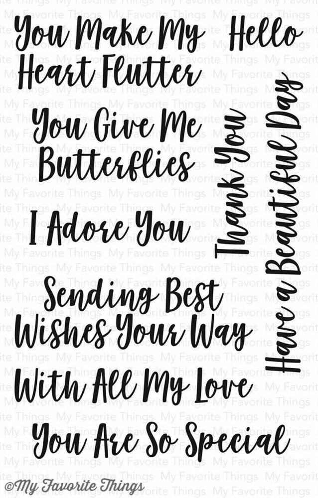 My Favorite Things You Give Me Butterflies (CS-182) My Favorite Things You Give Me Butterflies (CS-182)