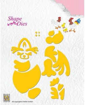Nellie Snellen Shape Die Build-up Hen & Rooster (SD129)*