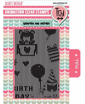 Uchi's Design Animation Clear Stamp Happy Birthday (AS1)