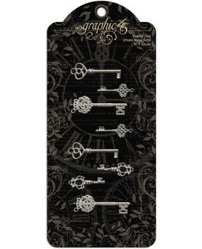 Graphic 45 Shabby Chic Ornate Metal Keys (4500839)