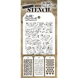 Stampers Anonymous Tim Holtz Mini Layering Stencil Set 6 (THMST006)