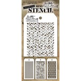 Stampers Anonymous Tim Holtz Mini Layering Stencil Set 13 (THMST013)