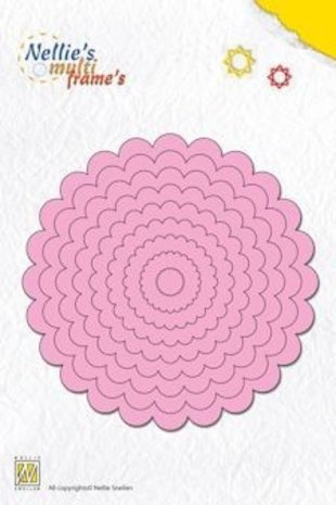 Nellie Snellen Multi Frame Wavy Round (MFD071) Nellie Snellen Multi Frame Wavy Round (MFD071)