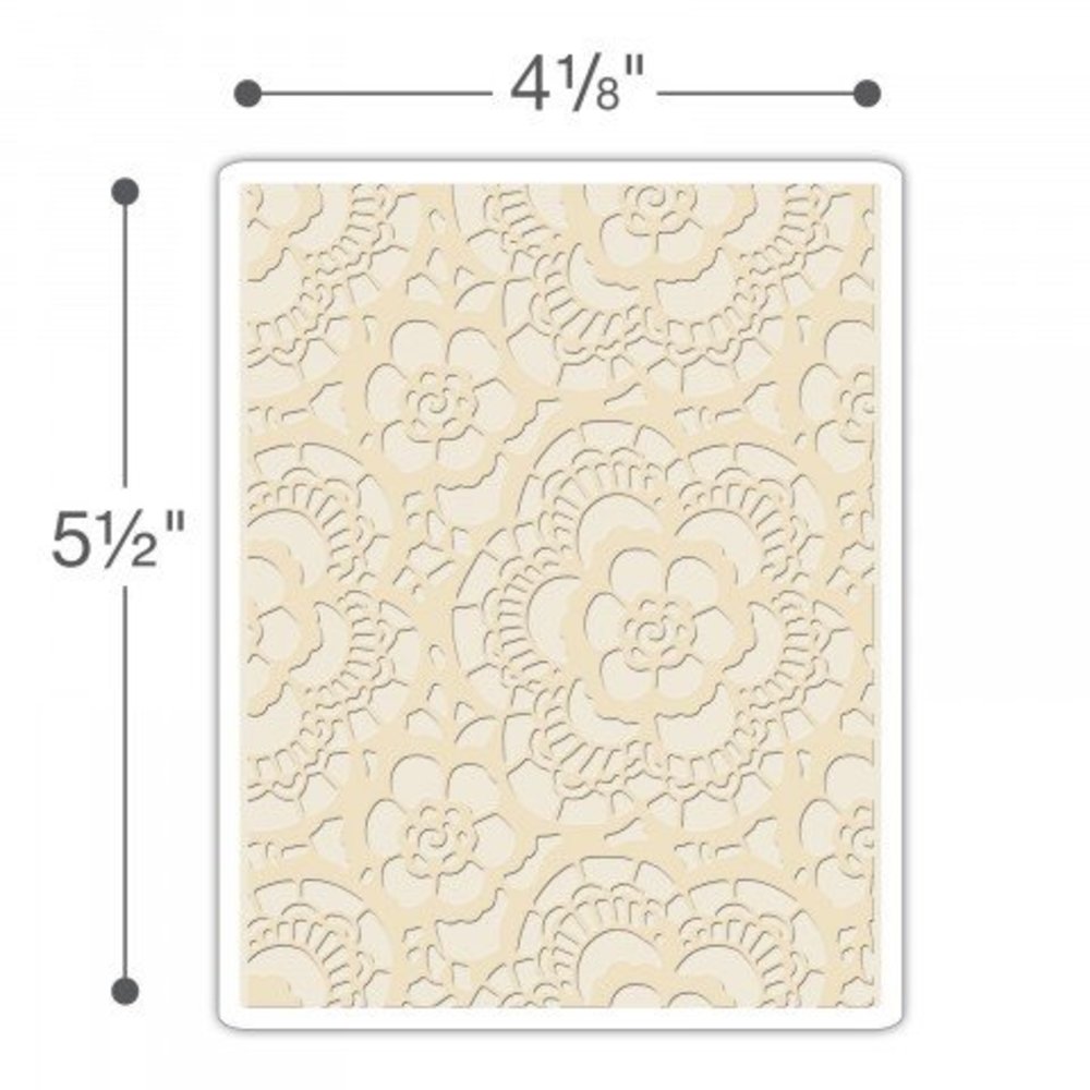Sizzix Texture Fades Lace Embossing Folder (661824)