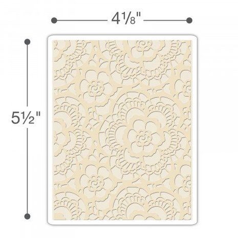 Sizzix Texture Fades Lace Embossing Folder (661824)