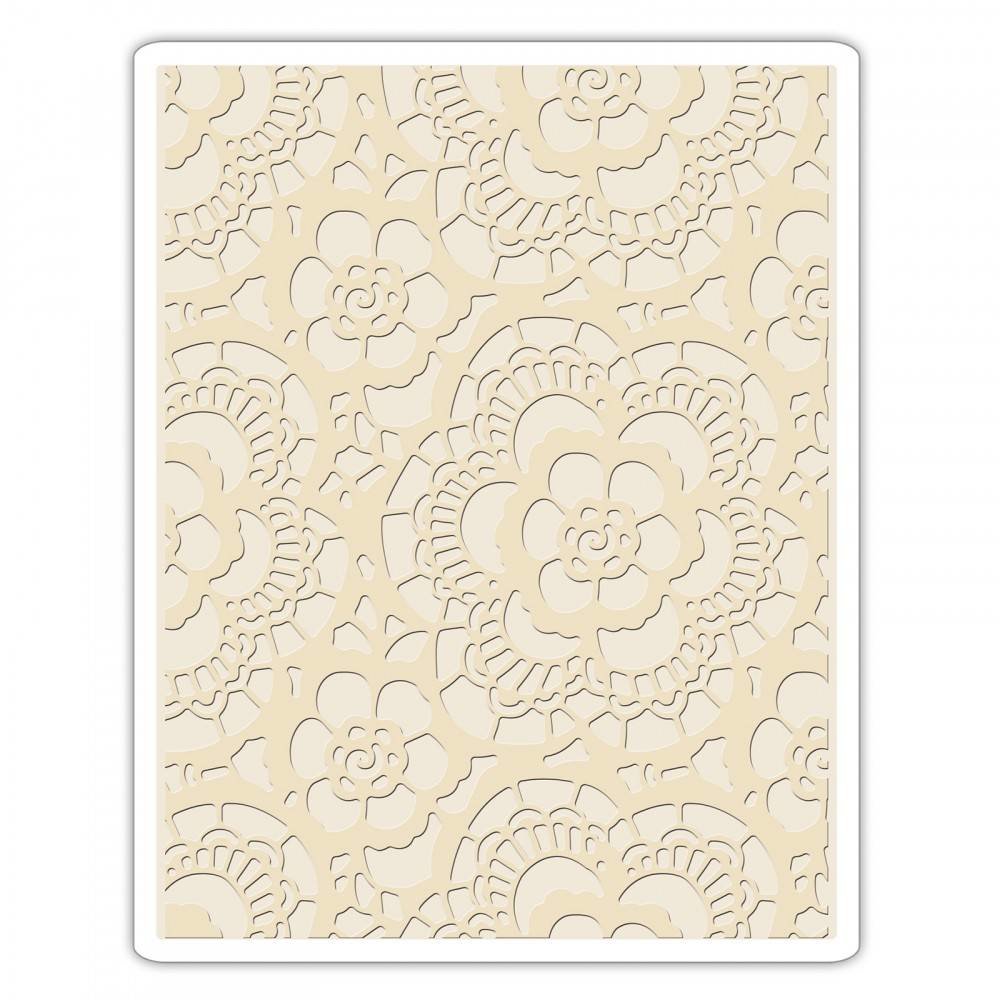 Sizzix Texture Fades Lace Embossing Folder (661824)