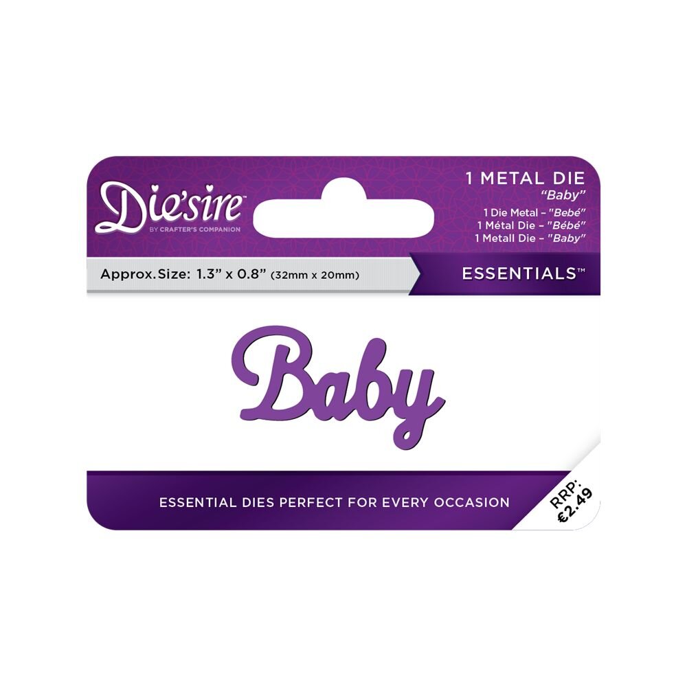 Die'sire Baby Words Metal Die (DS-E-W-45-NL) Die'sire Baby Words Metal Die (DS-E-W-45-NL)