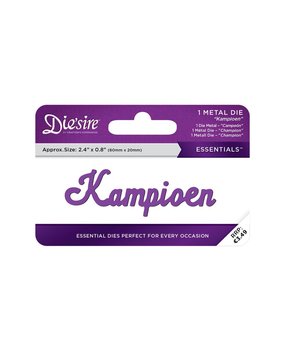 Die'sire Kampioen Words Metal Die (DS-E-W-66-NL) Die'sire Kampioen Words Metal Die (DS-E-W-66-NL)