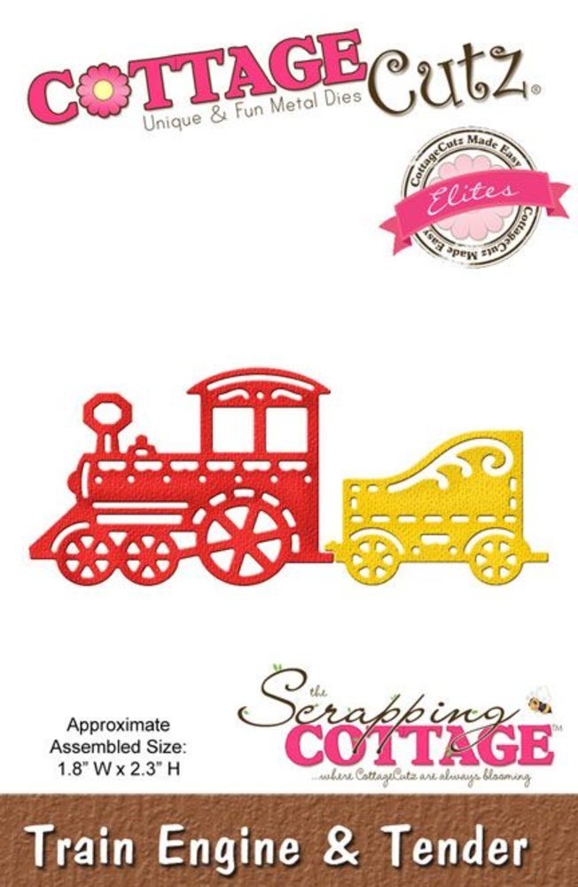 Scrapping Cottage CottageCutz Train Engine & Tender (Elites) (CCE-150) Scrapping Cottage CottageCutz Train Engine & Tender (Elites) (CCE-150)