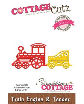 Scrapping Cottage CottageCutz Train Engine & Tender (Elites) (CCE-150) Scrapping Cottage CottageCutz Train Engine & Tender (Elites) (CCE-150)
