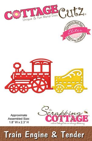 Scrapping Cottage CottageCutz Train Engine & Tender (Elites) (CCE-150) Scrapping Cottage CottageCutz Train Engine & Tender (Elites) (CCE-150)