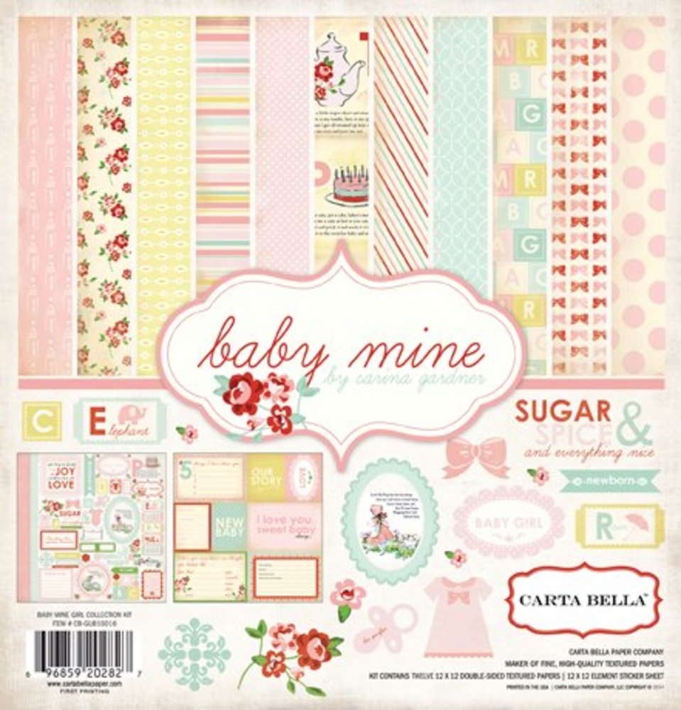 Carta Bella Baby Mine 12x12 Inch Collection Kit (CB-BMG26016) Carta Bella Baby Mine 12x12 Inch Collection Kit (CB-BMG26016)