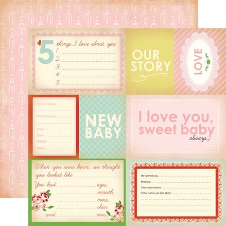 Carta Bella Baby Mine 12x12 Inch Collection Kit (CB-BMG26016) Carta Bella Baby Mine 12x12 Inch Collection Kit (CB-BMG26016)