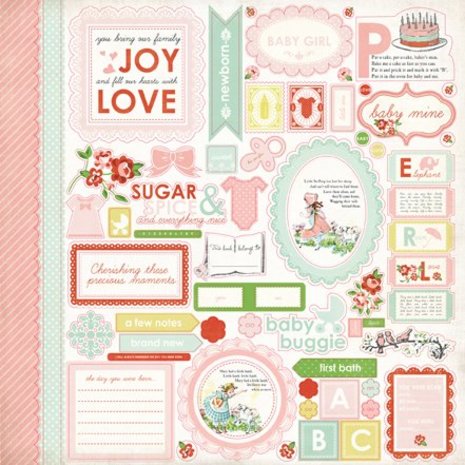 Carta Bella Baby Mine 12x12 Inch Collection Kit (CB-BMG26016) Carta Bella Baby Mine 12x12 Inch Collection Kit (CB-BMG26016)