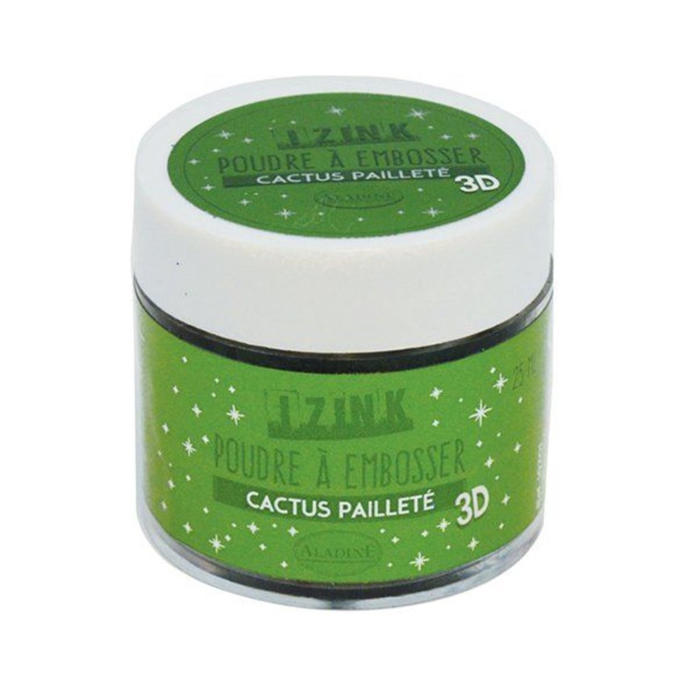 Aladine Embossing Powder 25 ml Cactus Paillete (10201) Aladine Embossing Powder 25 ml Cactus Paillete (10201)