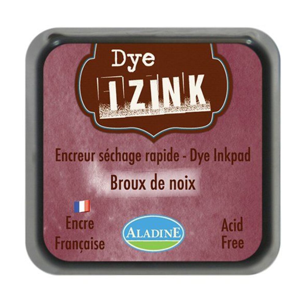 Aladine Inkpad Izink Dye Marron Brou De Noix (19267) Aladine Inkpad Izink Dye Marron Brou De Noix (19267)