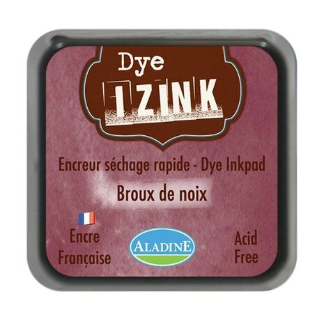Aladine Inkpad Izink Dye Marron Brou De Noix (19267) Aladine Inkpad Izink Dye Marron Brou De Noix (19267)