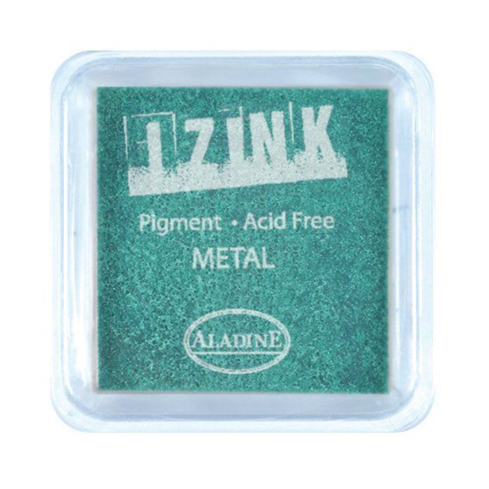 Aladine Inkpad Izink Pigment Metal Green (19130)