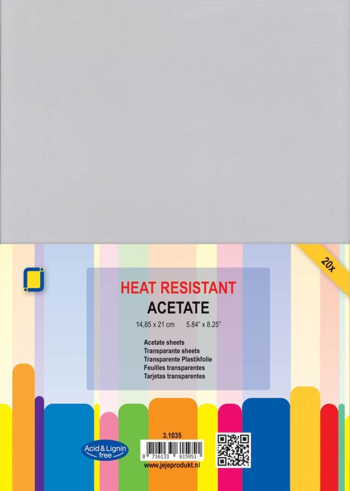 JEJE Produkt Acetate Sheets Heat Resistant A5 (3.1035) JEJE Produkt Acetate Sheets Heat Resistant A5 (3.1035)