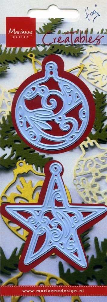Marianne Design Creatable Kerstster En Kerstbal (LR0183) Marianne Design Creatable Kerstster En Kerstbal (LR0183)