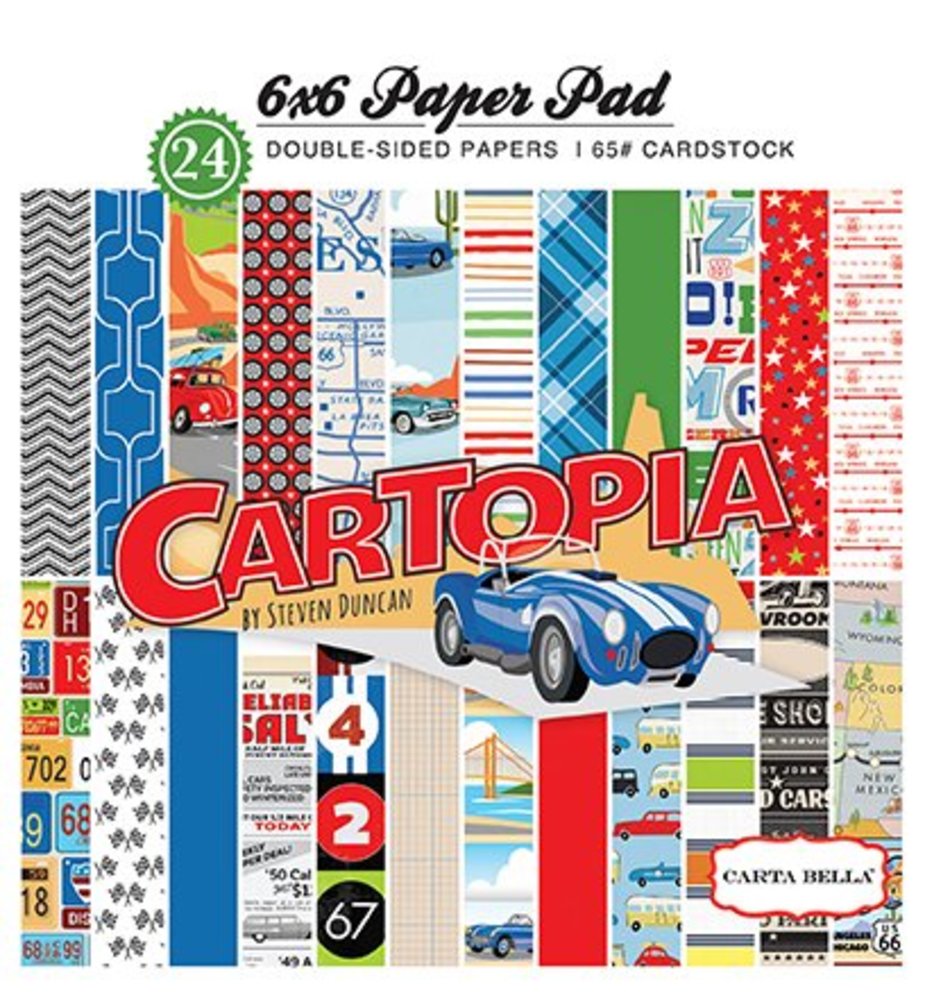 Carta Bella Cartopia 6x6 Inch Paper Pad (CBCAR69015) Carta Bella Cartopia 6x6 Inch Paper Pad (CBCAR69015)