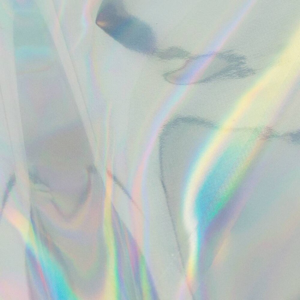 Couture Creations Heat Activated Foil Silver Iridescent Material Finish (CO725387)